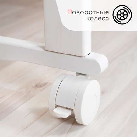 Детская кроватка Tomix прямоугольная, без маятника (белый)