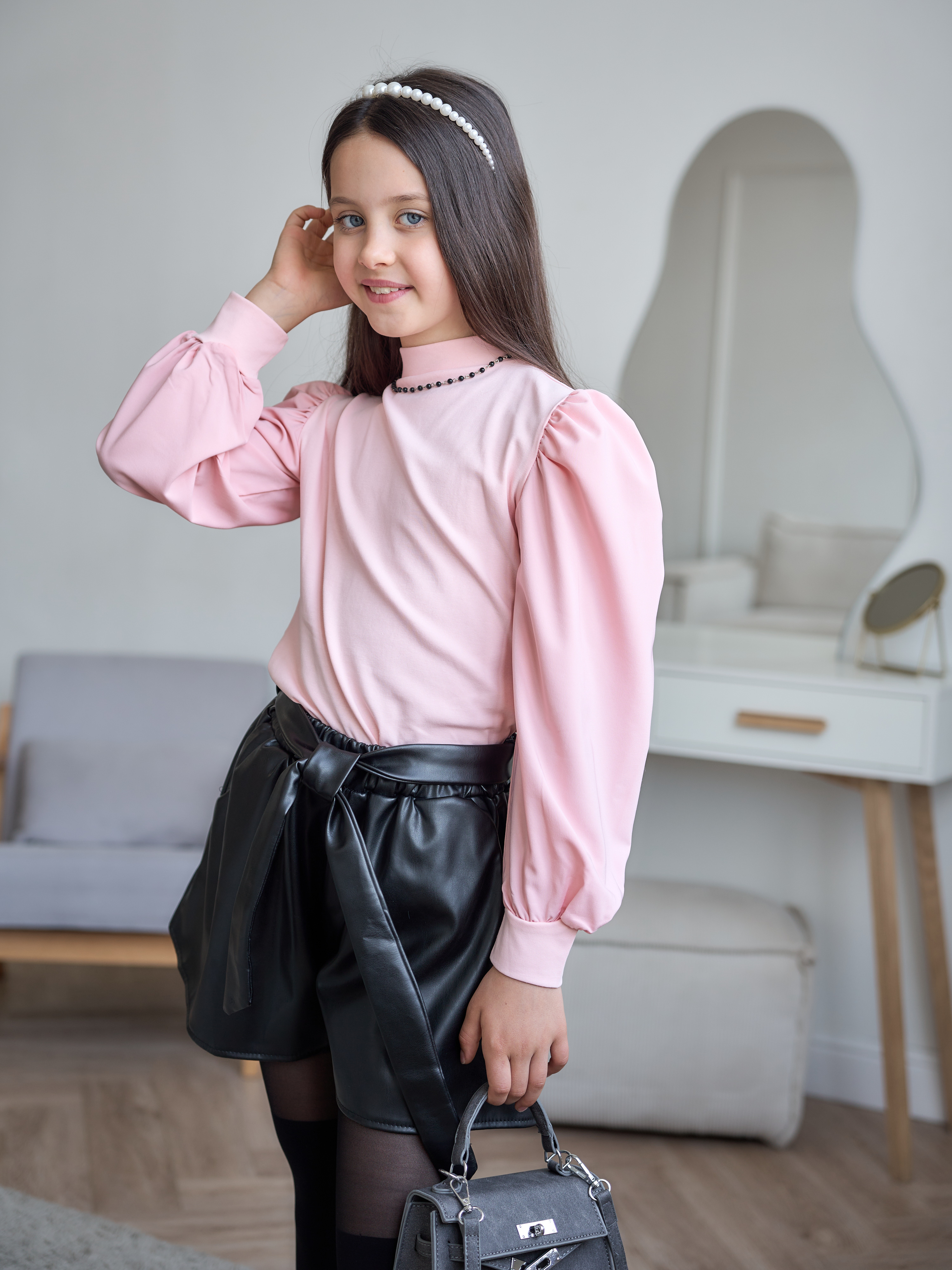 Блузка СИНЯЯ МОДА W284B-G39 - фото 4