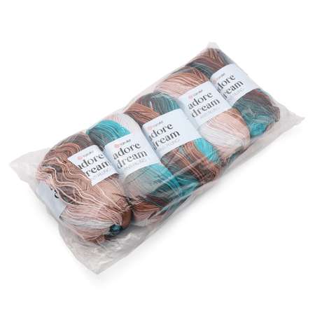 Пряжа для вязания YarnArt Adore Dream 100 гр 280 м акрил секционная анти-пиллинг 5 мотков 1055 секционный