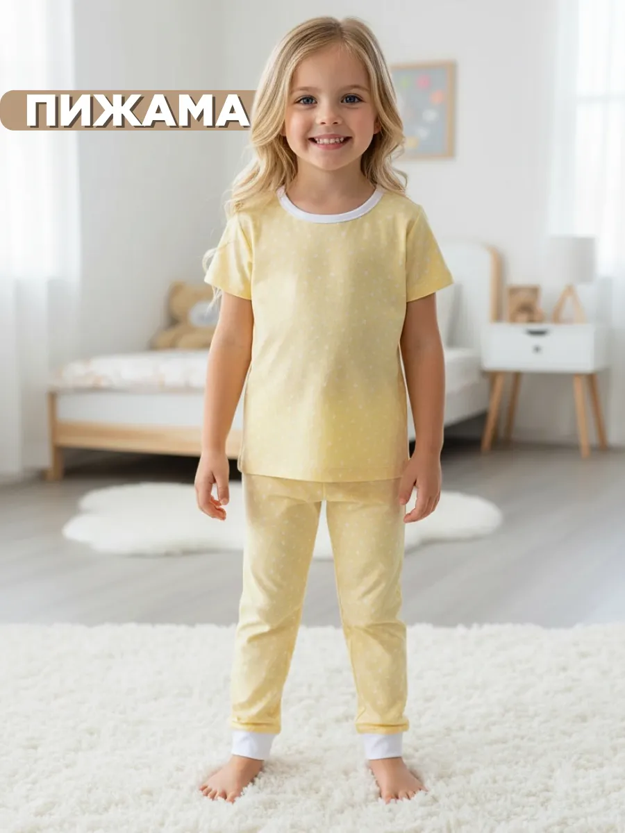 Пижама Linas baby 1680-11 Желтый - фото 2