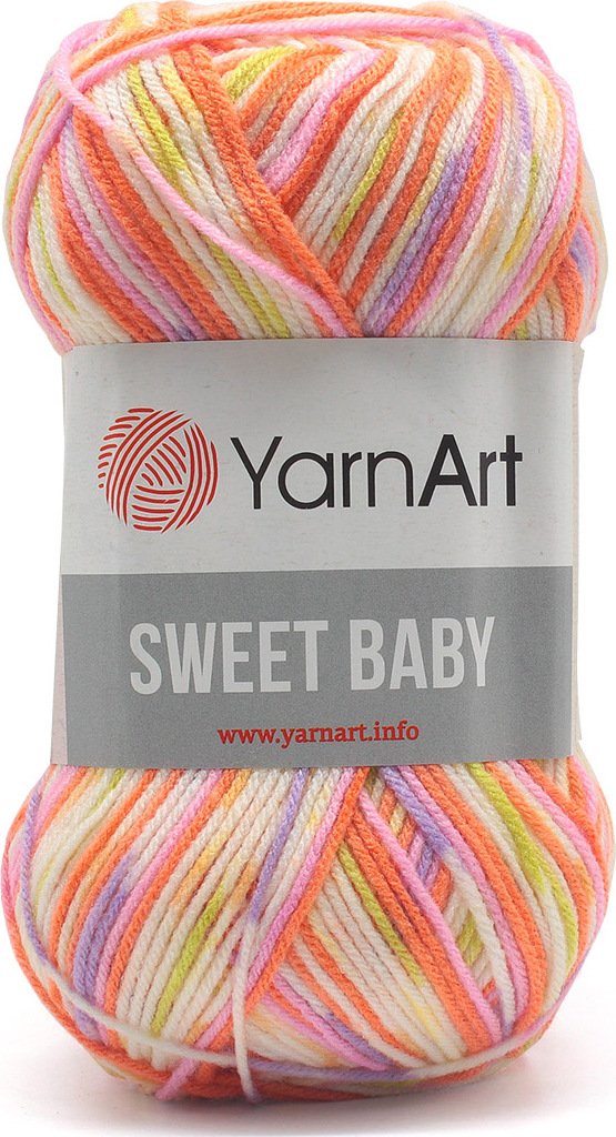 Пряжа для вязания YarnArt Sweet Baby 100 гр 300 м акрил тонкая детская 5 мотков цвет 907 - фото 6