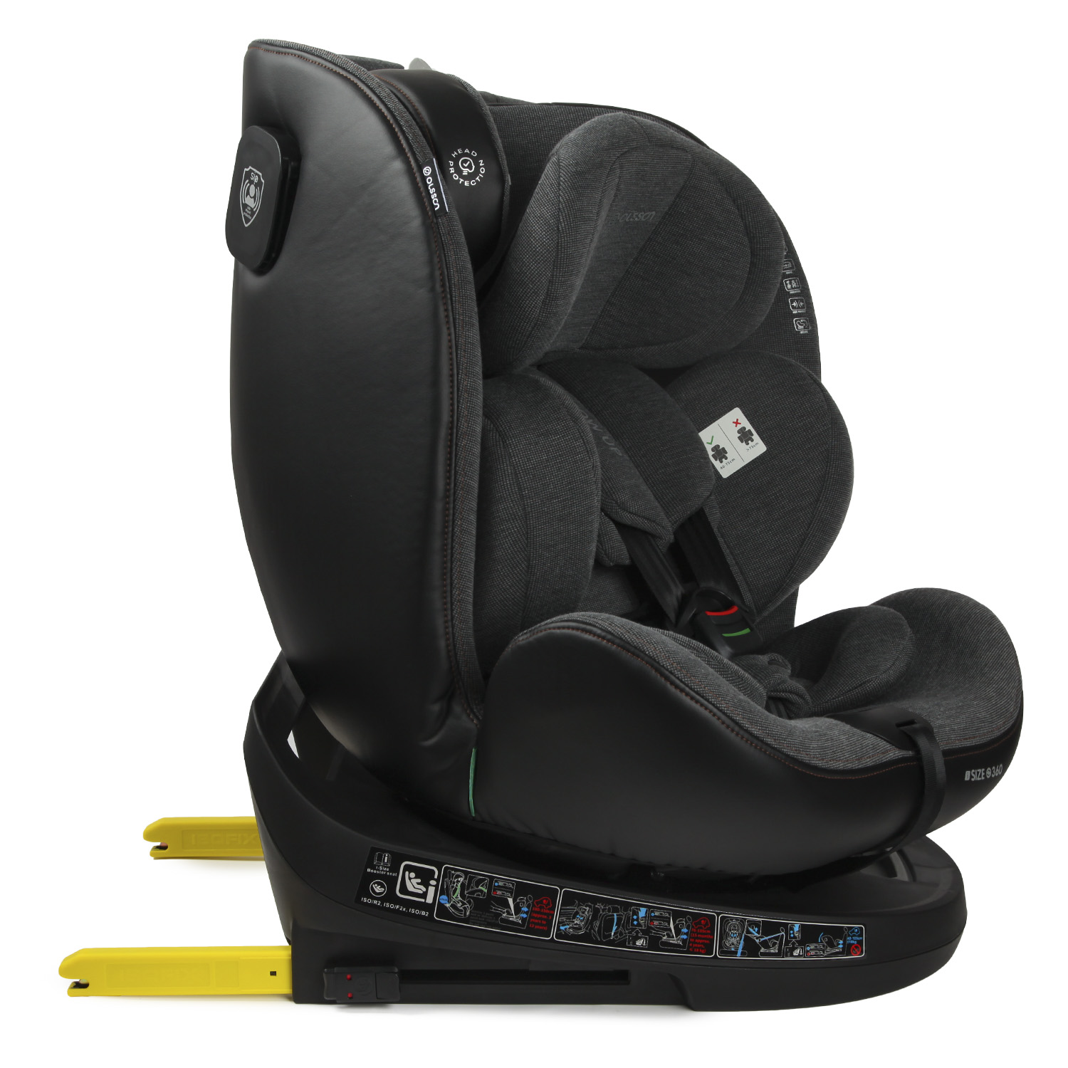 Автокресло Olsson Grow Up Grey Isofix 0+/1/2/3 (0-36 кг) - фото 18