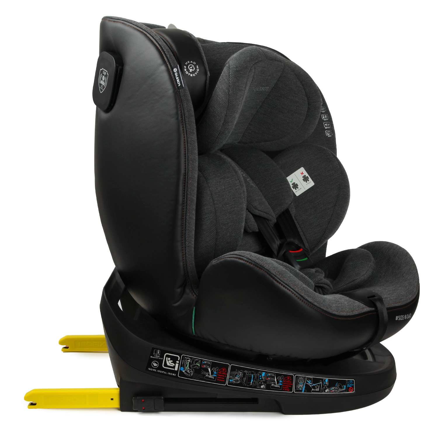 Автокресло Olsson Grow Up Grey Isofix 0+/1/2/3 (0-36 кг) - фото 18