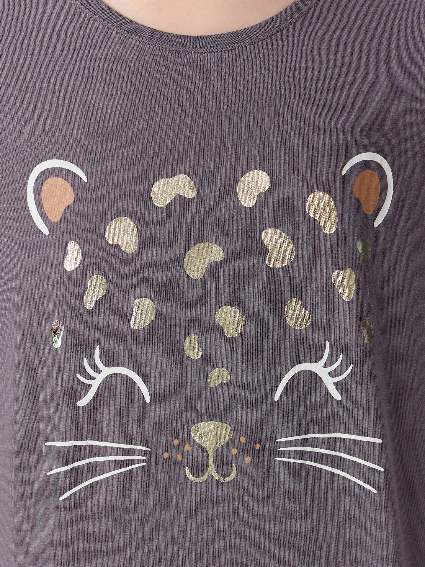 Пижама Mark Formelle (Марк Формэль) 567728/олово +леопардовые сердечки на молоке - фото 6