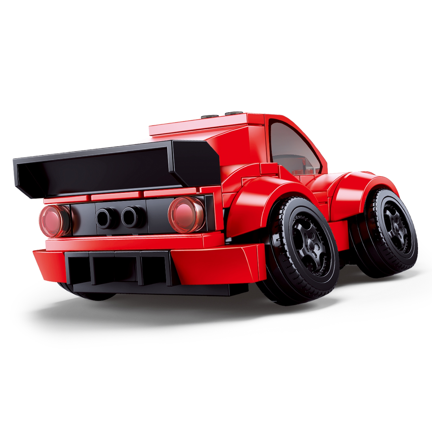 Конструктор SLUBAN Транспорт: Красный автомобиль - фото 5