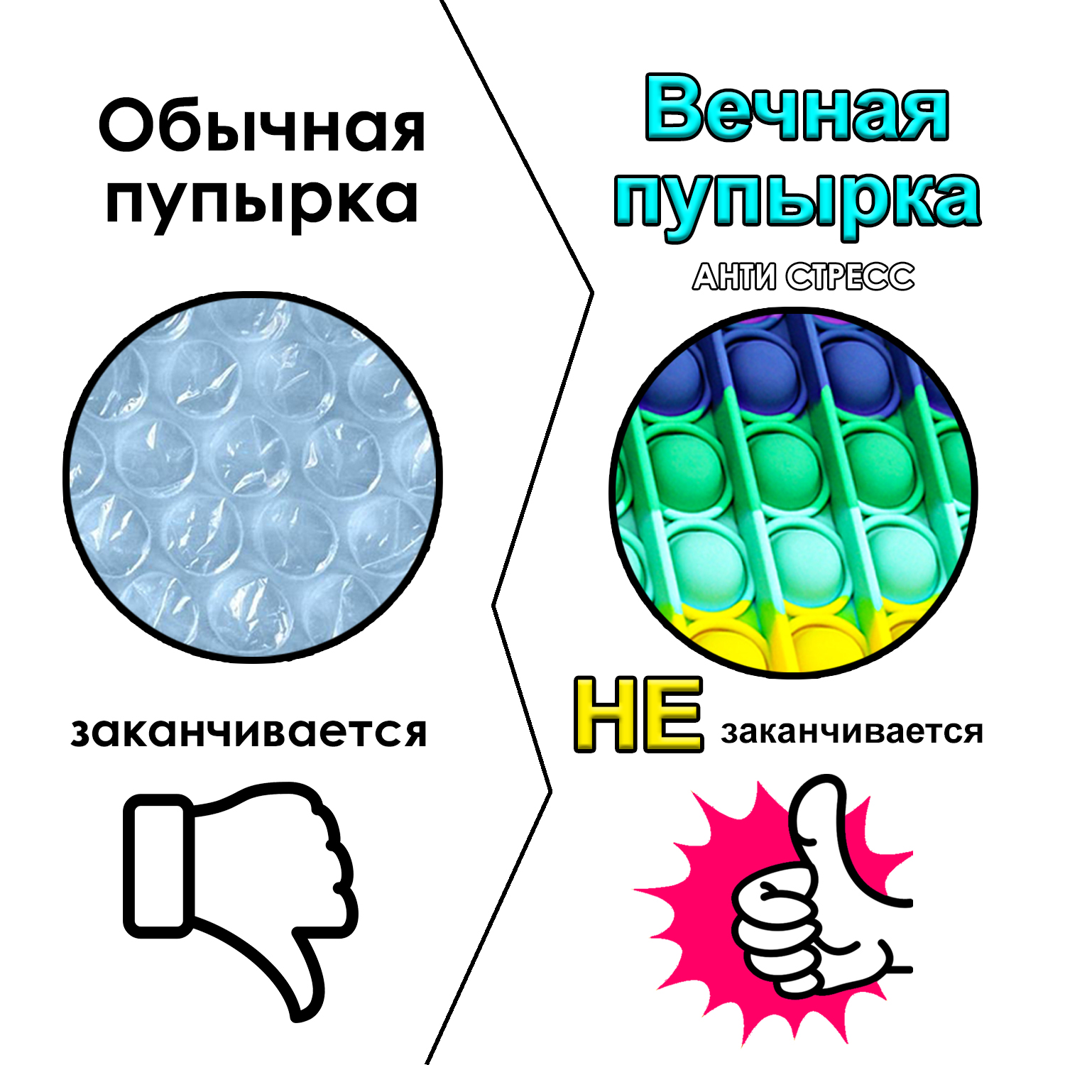 Игрушка-антистресс MINI-TOYS поп-ит - фото 3