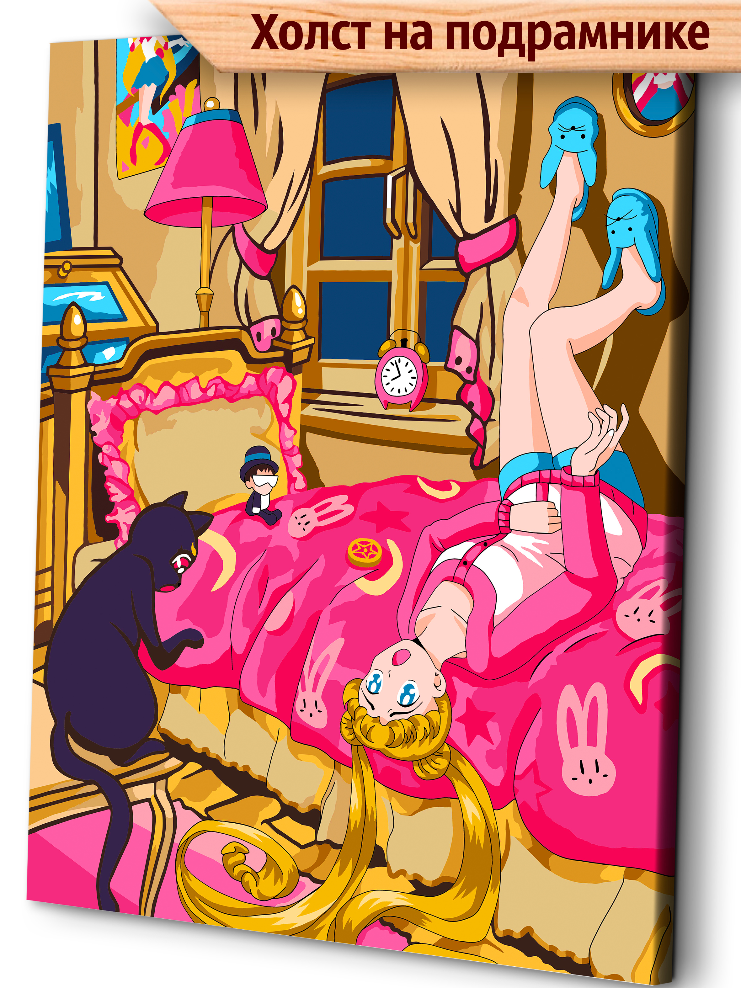 Изображение товара Картина по номерам Art sensation Кошка Сейлор Мун AR005