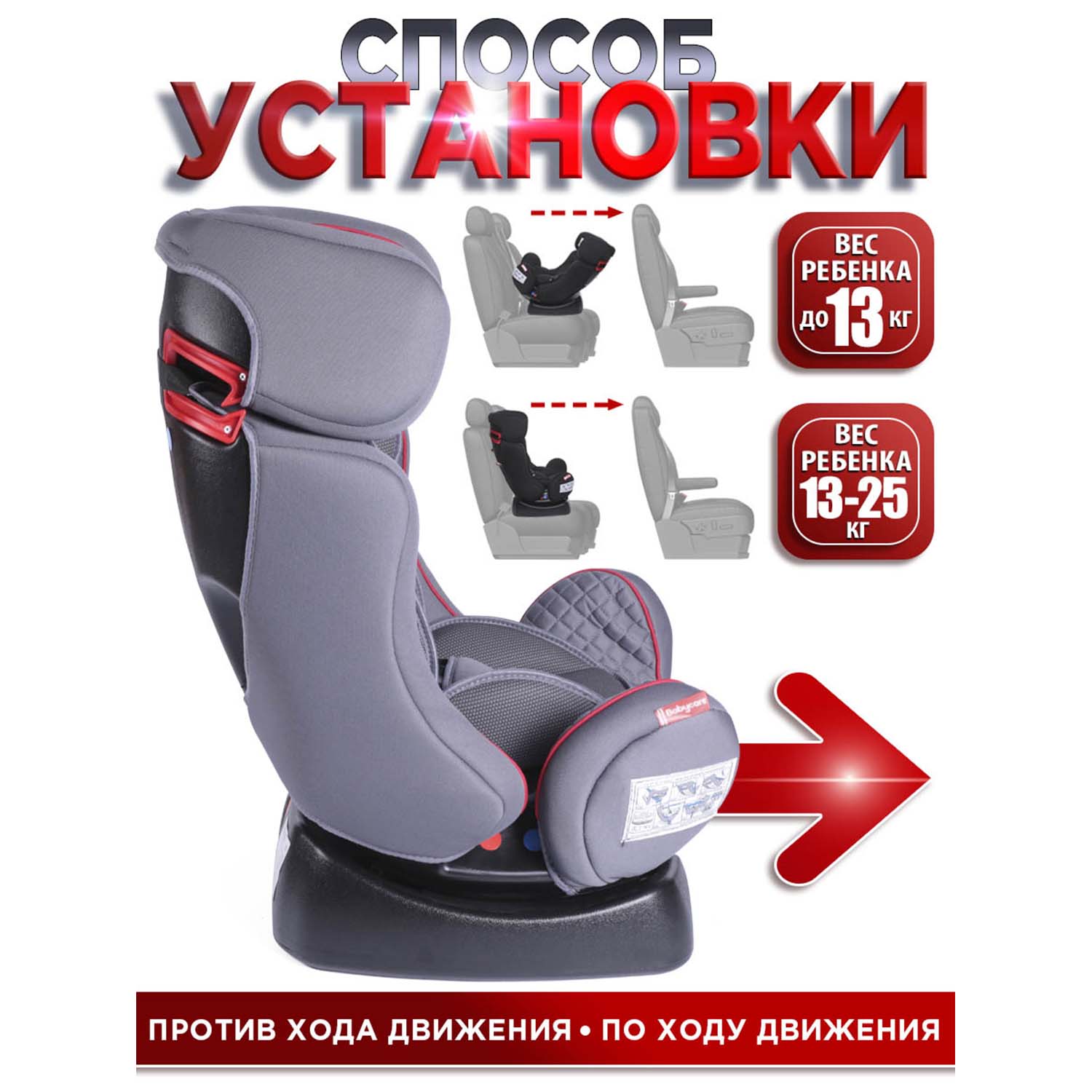 Автокресло BabyCare Nika 0+/1/2 (0-25 кг) - фото 9