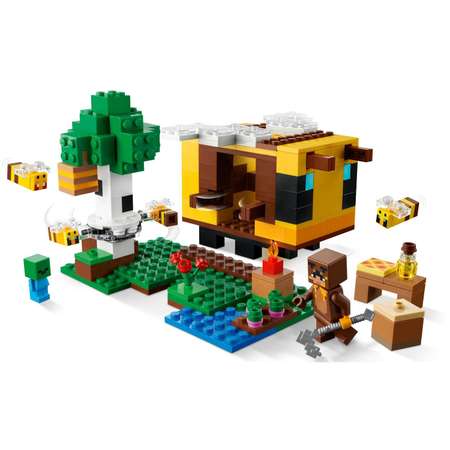 Конструктор LEGO Minecraft Пчелиный коттедж блочный
