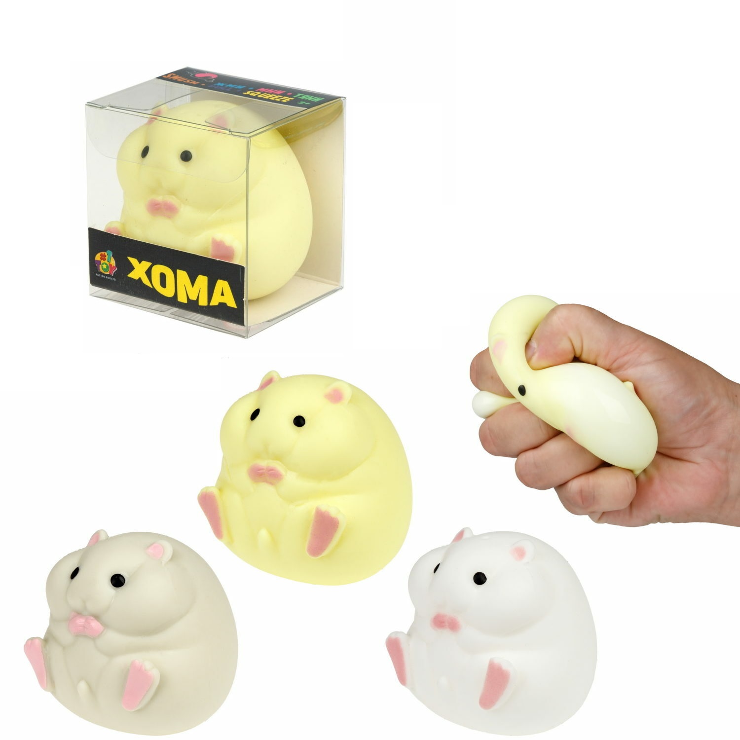 Жвачка для рук №1TOY Хомяк в ассортименте - фото 1