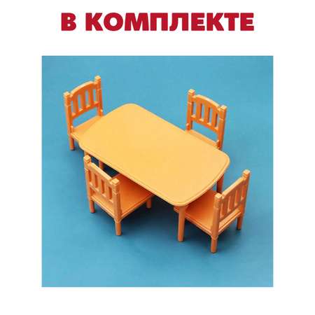 Аксессуар для кукол DDung стол, стул