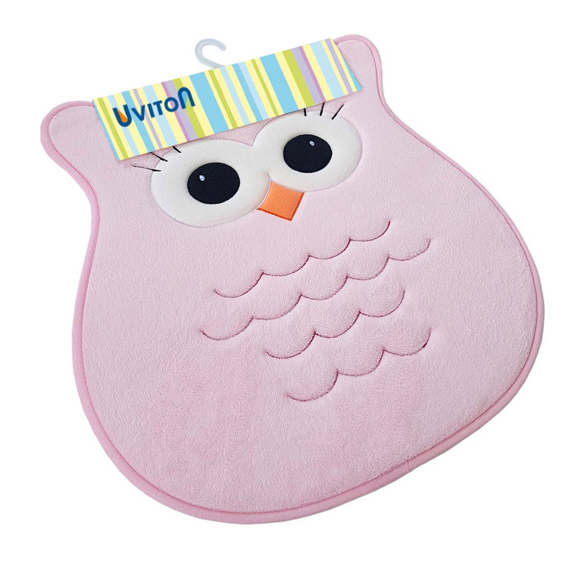 Коврик Uviton мягкий для ванной и комнаты Owl розовый Арт. 0205/03 - фото 11