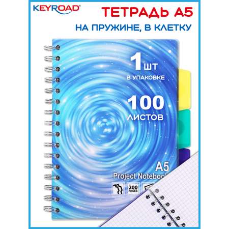 Общая тетрадь KEYROAD клетка 100 лист.