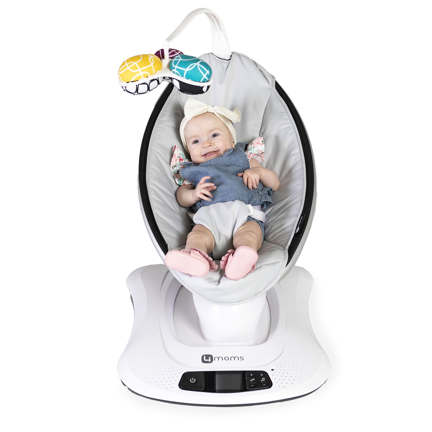 Кресло-качалка 4Moms MamaRoo 4.0 Серебристая - фото 11