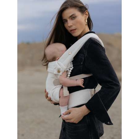 Переноска для новорожденных Timikbaby эргорюкзак белый плюш