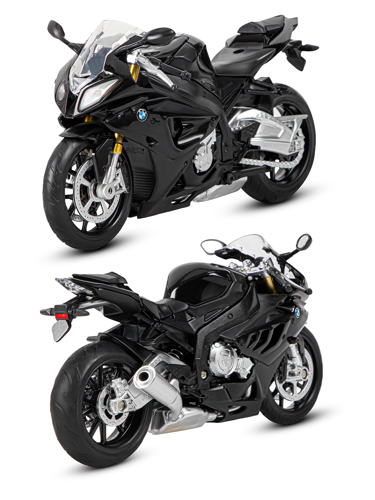 Мотоцикл АВТОпанорама BMW S1000R 1:12 JB1251503 - фото 6