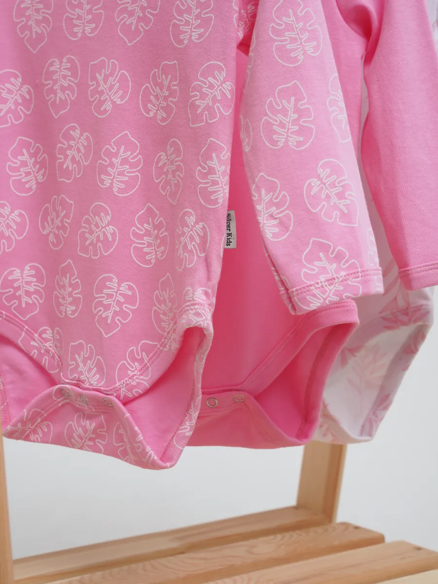 Боди 3 шт Супер Пупс нбр/3пр/боди/SK20розовыйлисточкиветочки - фото 16