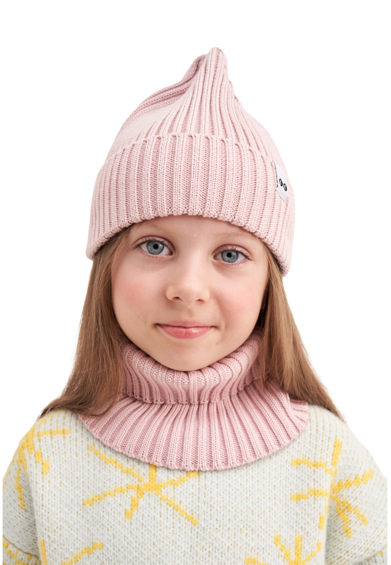 Шапка и снуд wookee Шапка_СнудРозовый - фото 1