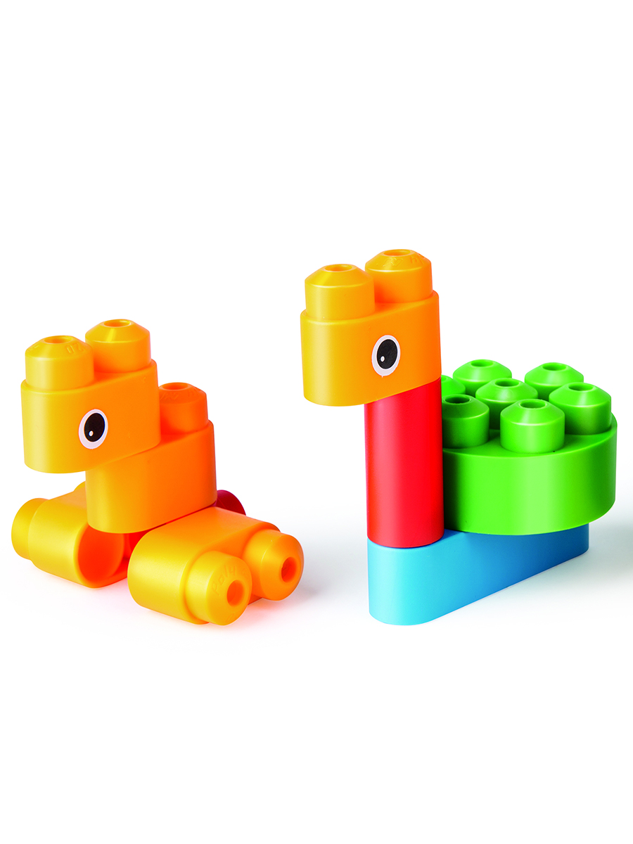 Конструктор Hape Птицы и звери из мини-блоков 13 дет. - фото 7