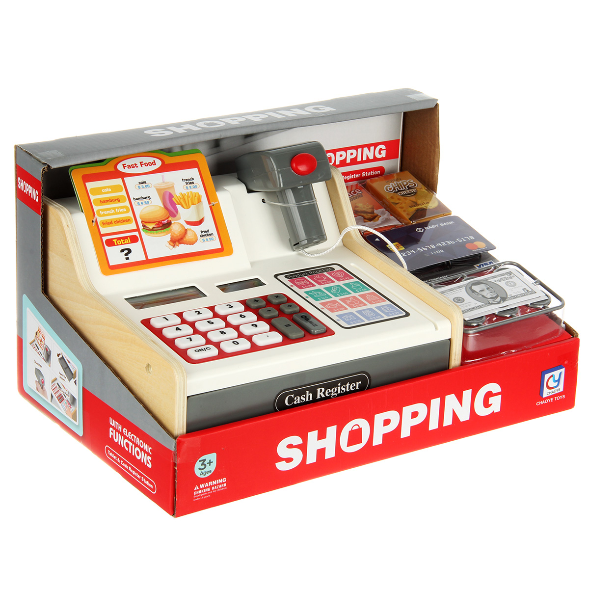 Игровой набор Veld Co касса, продукты - фото 20
