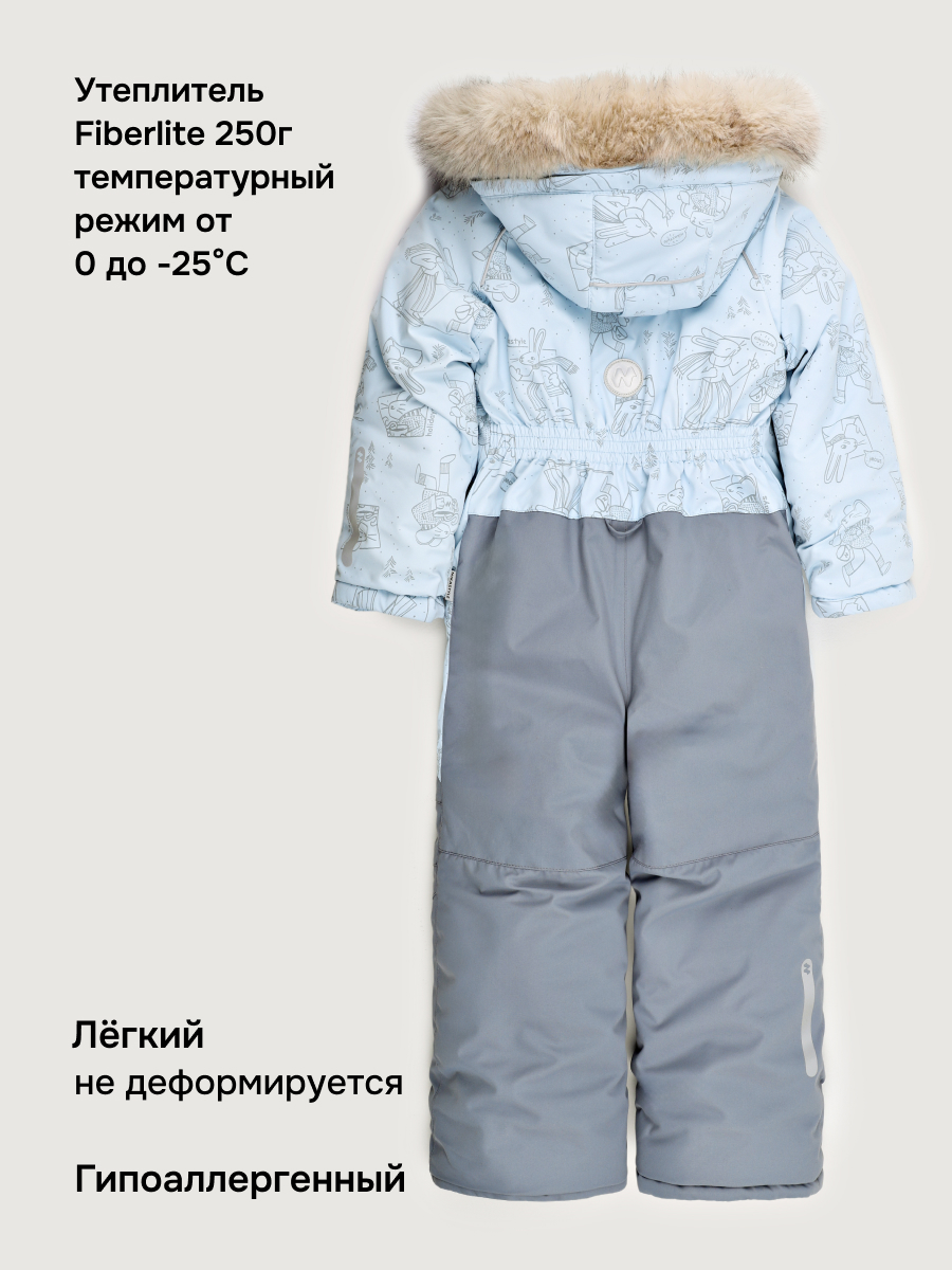 Комбинезон NIKASTYLE 8з0826 лед/светло-серый - фото 6