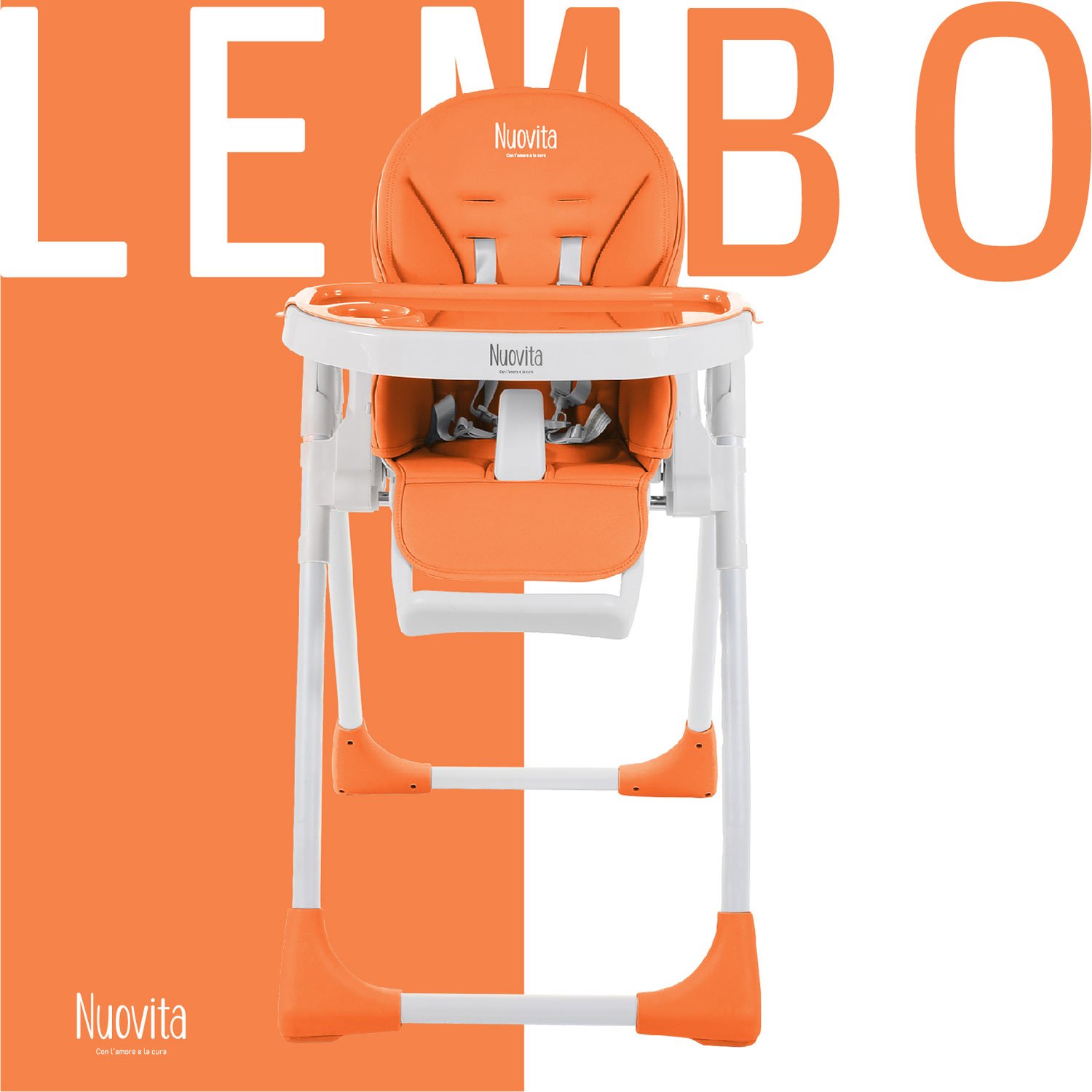 Стульчик для кормления Nuovita Lembo оранжевый - фото 2
