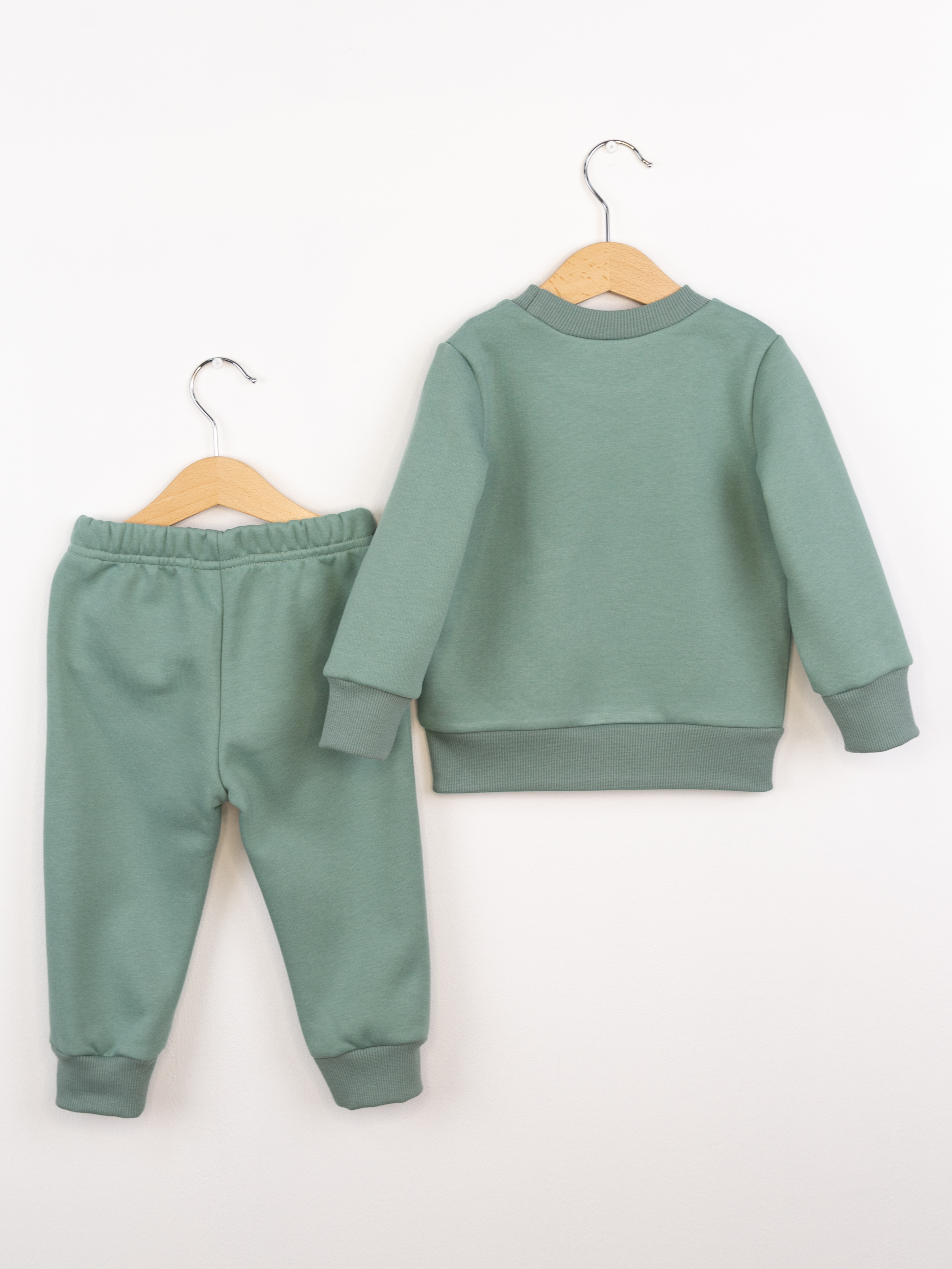 Свитшот и брюки Baby boom КД482/15-Ф микроначёс Ёжик полынь - фото 2