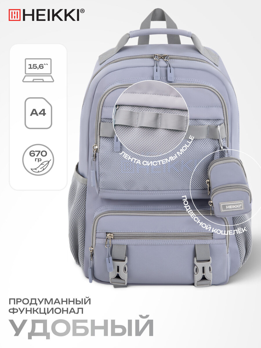 Рюкзак HEIKKI школьный городской для подростков для ноутбука - фото 2