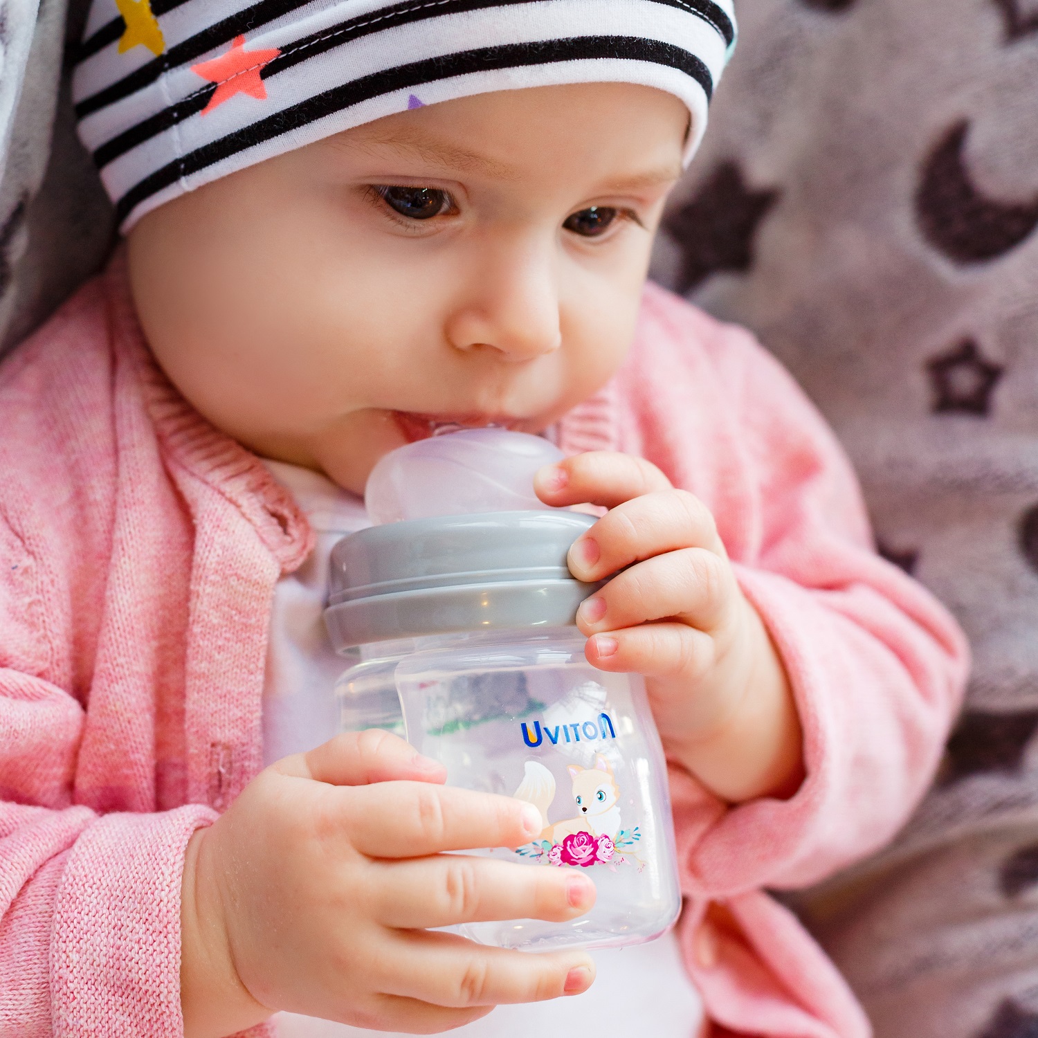 Бутылочка Uviton Anti-Colic 125 мл в ассортименте - фото 7