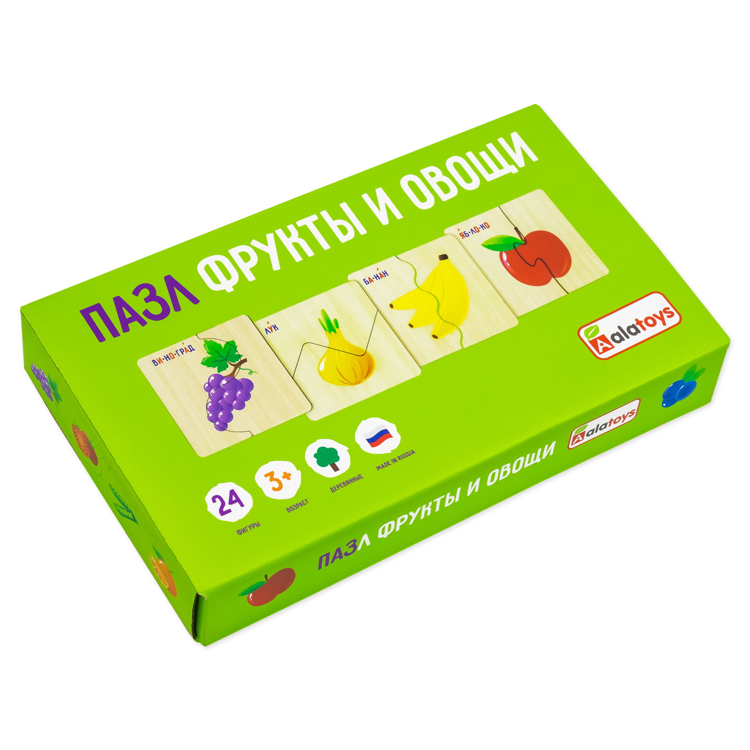 Игрушка Alatoys пазл Фрукты и овощи в ассортименте - фото 12