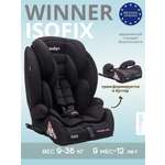 Автокресло Indigo Winner черный матовый Isofix 1/2/3 (9-36 кг)