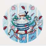 Набор для творчества Klart вышивание Монстрик путешествий