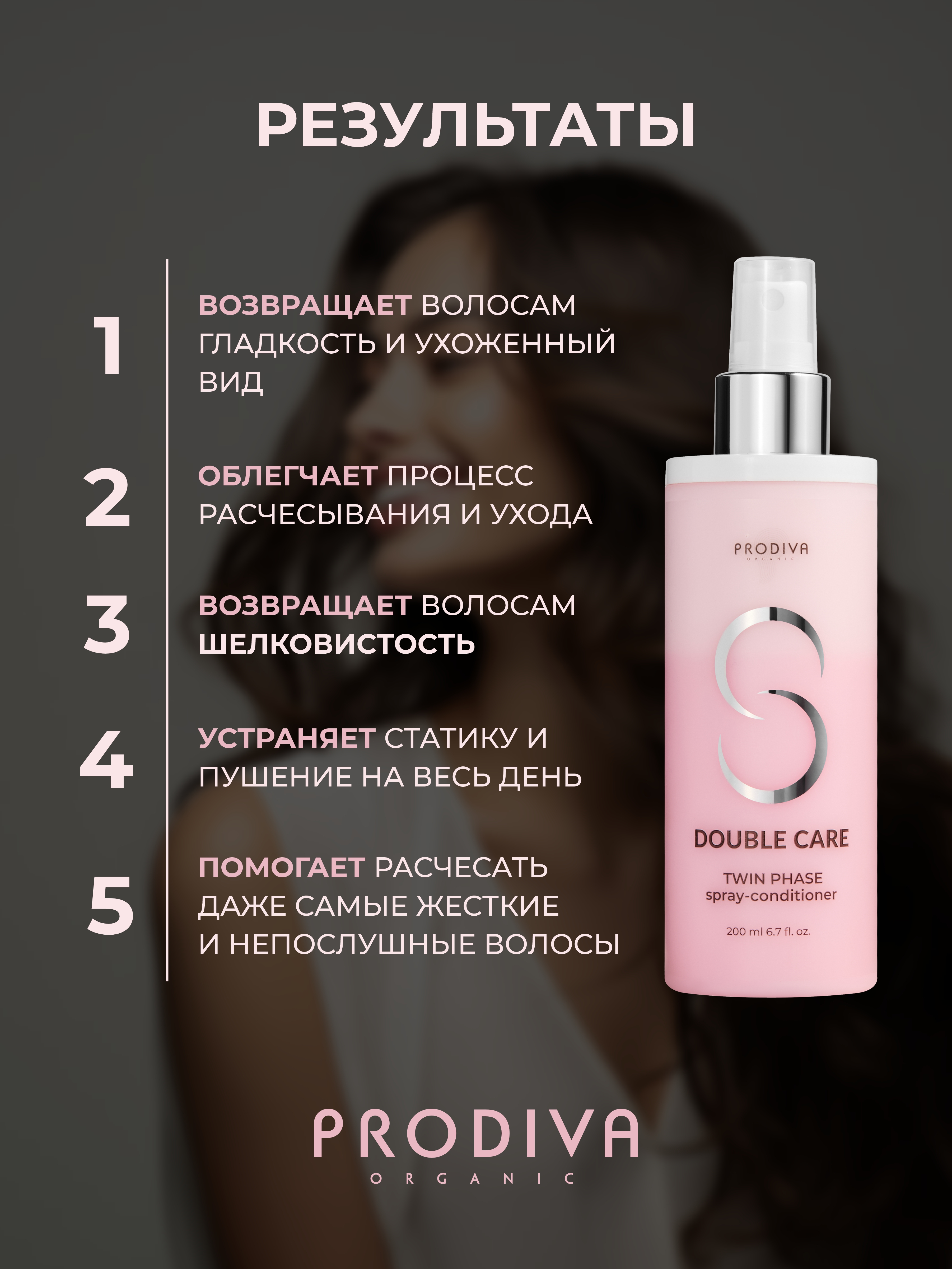 Двухфазный несмываемый спрей-кондиционер PRODIVA 200 мл - фото 6