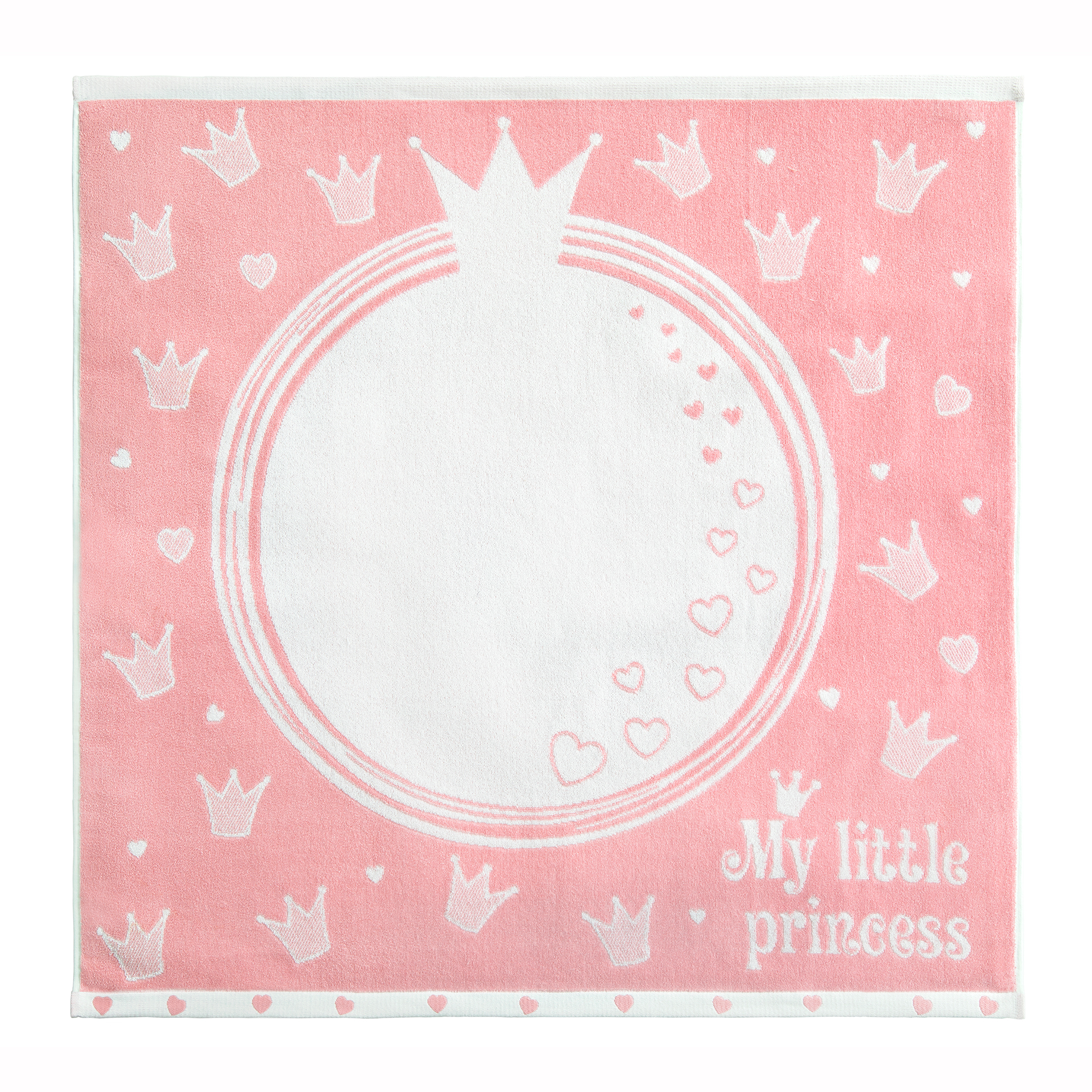 Махровое полотенце LOVEME детское My little princess 100х100см 100% хлопок - фото 1
