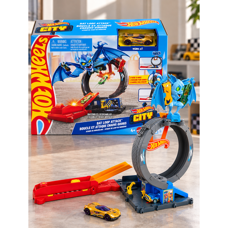 Трек Hot Wheels City Bat Loop Attack