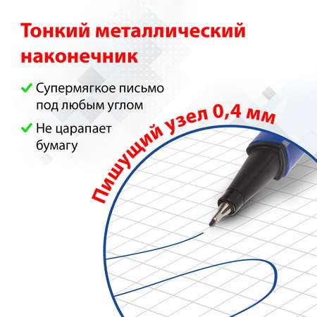 Ручка капиллярная Brauberg 12 шт.