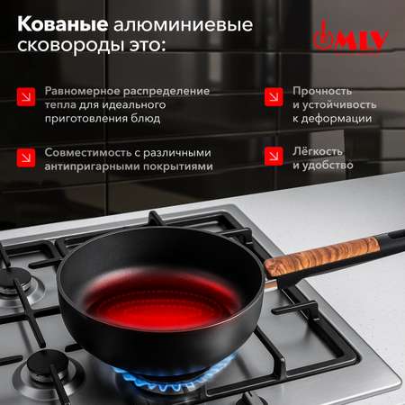 Сковорода глубокая с крышкой Moulin Villa Blackwood 24 см