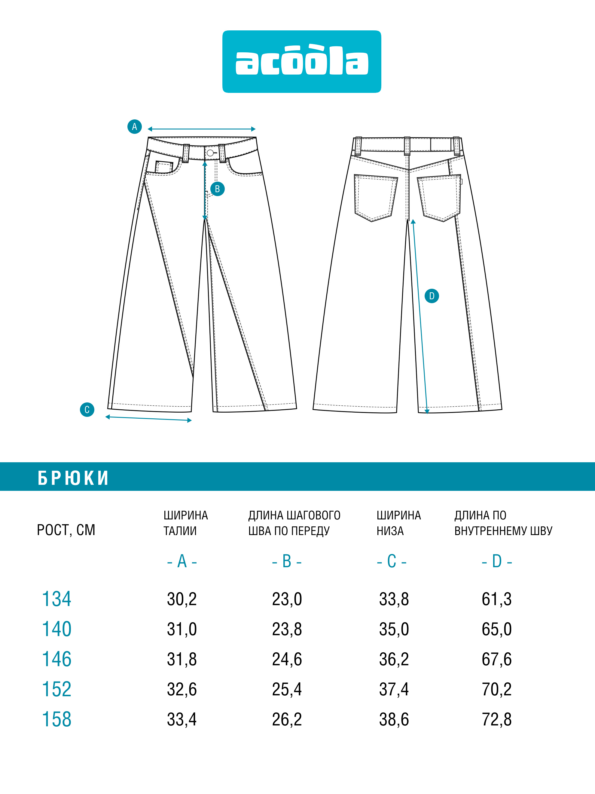 Джинсы Acoola 20210440124_0094541 - фото 8