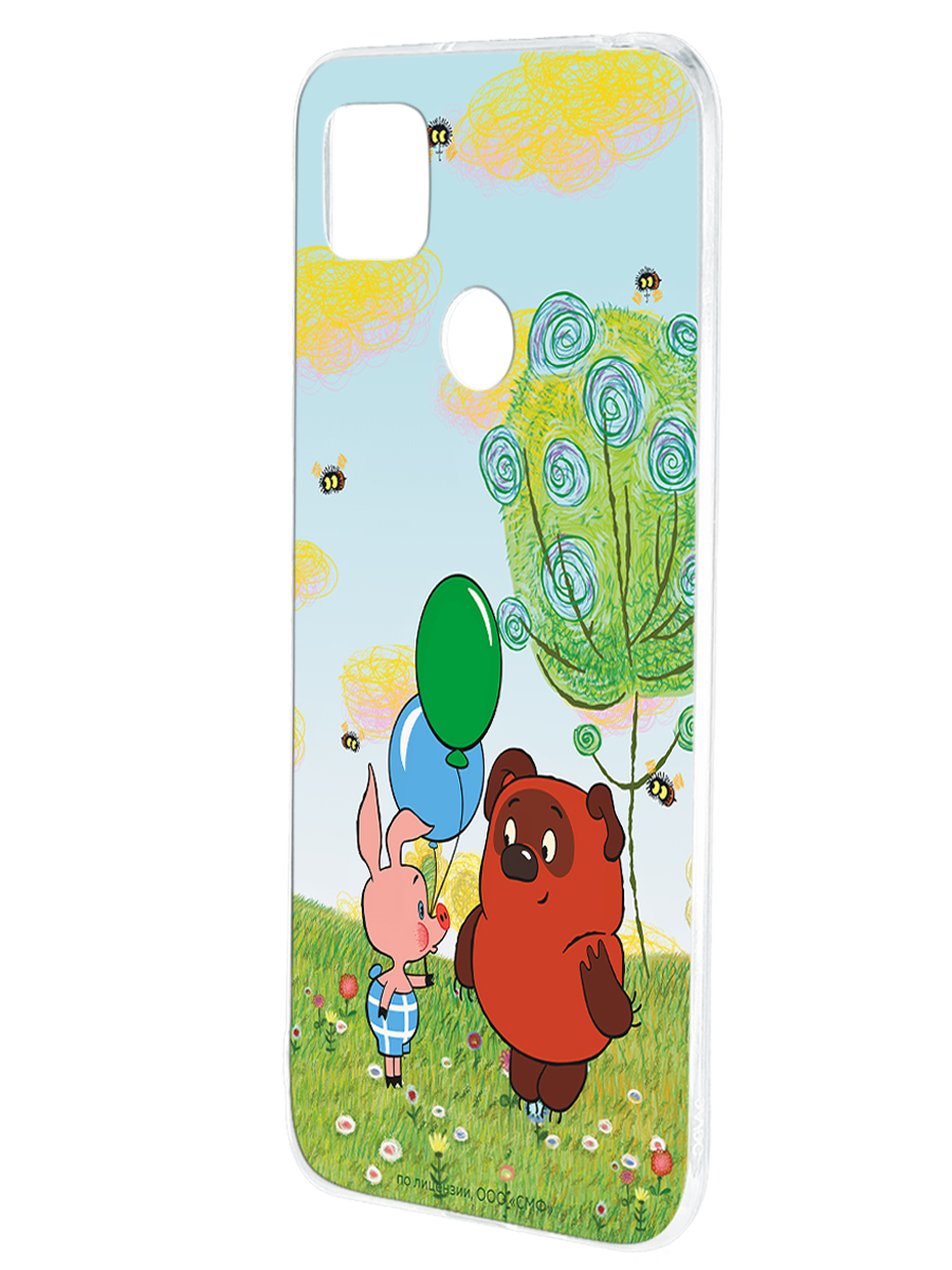 Силиконовый чехол Mcover для смартфона Xiaomi Redmi 9C Союзмультфильм Лучшие друзья - фото 1