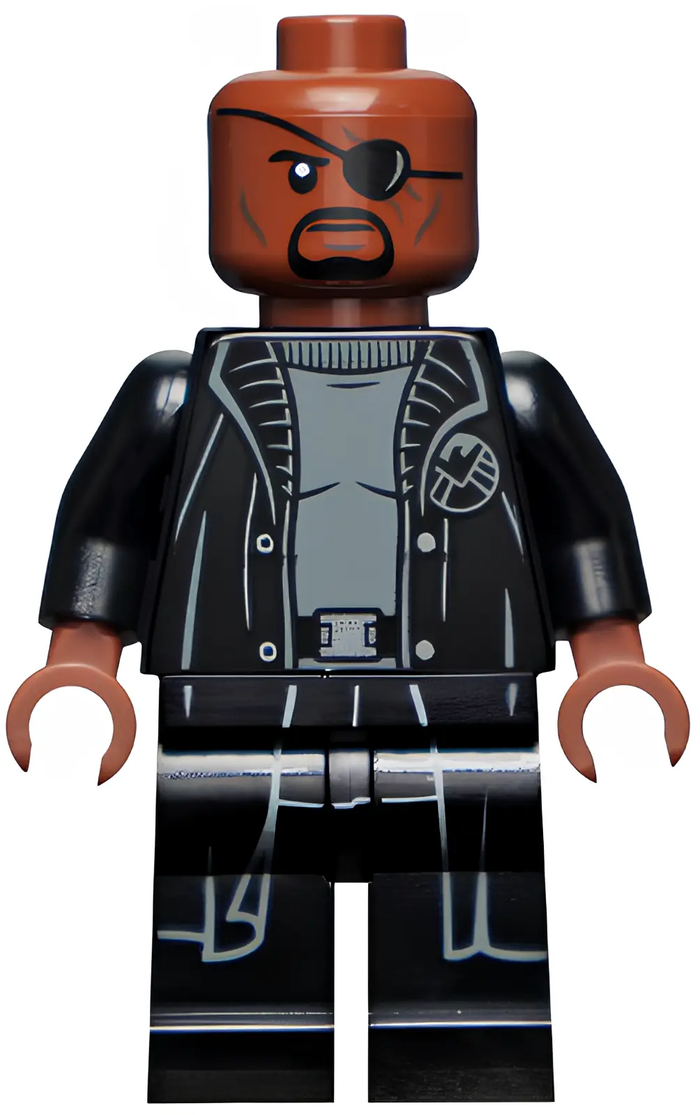 Изображение товара Минифигурка LEGO Marvel Ник Фьюри с серым свитером и тренчкотом Изображение товара Минифигурка LEGO Marvel Ник Фьюри с серым свитером и тренчкотом