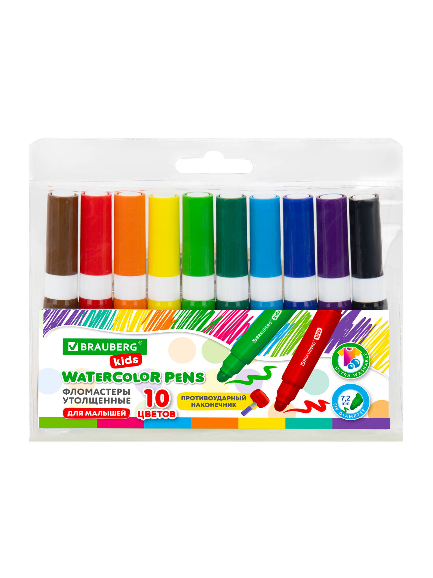 Фломастеры Brauberg 10 шт. - фото 10