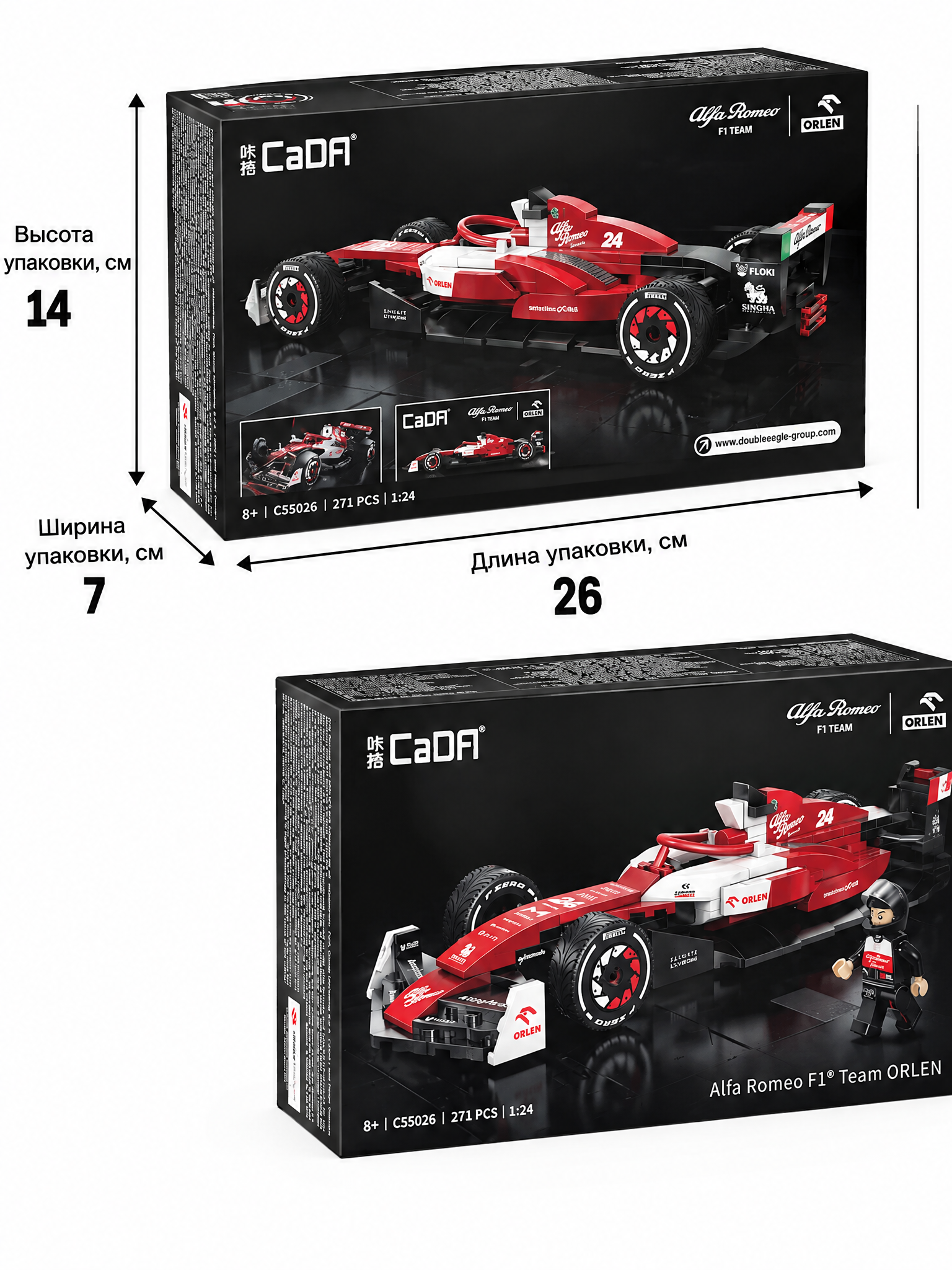 Конструктор CaDa Болид Alfa Romeo F1 - фото 8