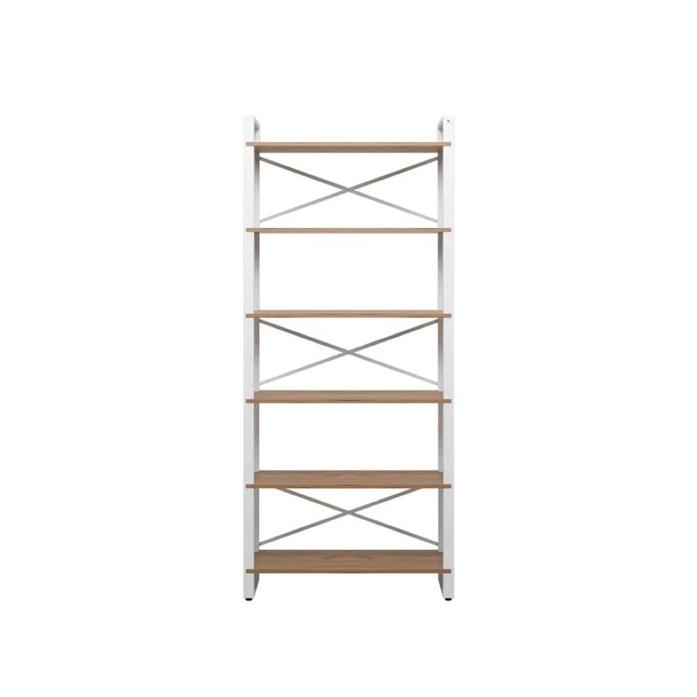 Стеллаж Leset Стилвуд 136 Белый/Дуб крафт золотой - фото 4