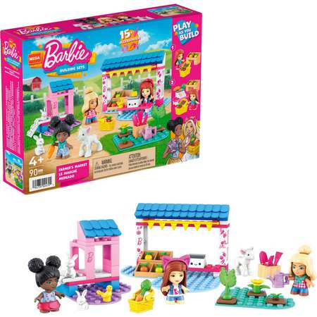 Конструктор Mega Construx Barbie Фермерский рынок блочный