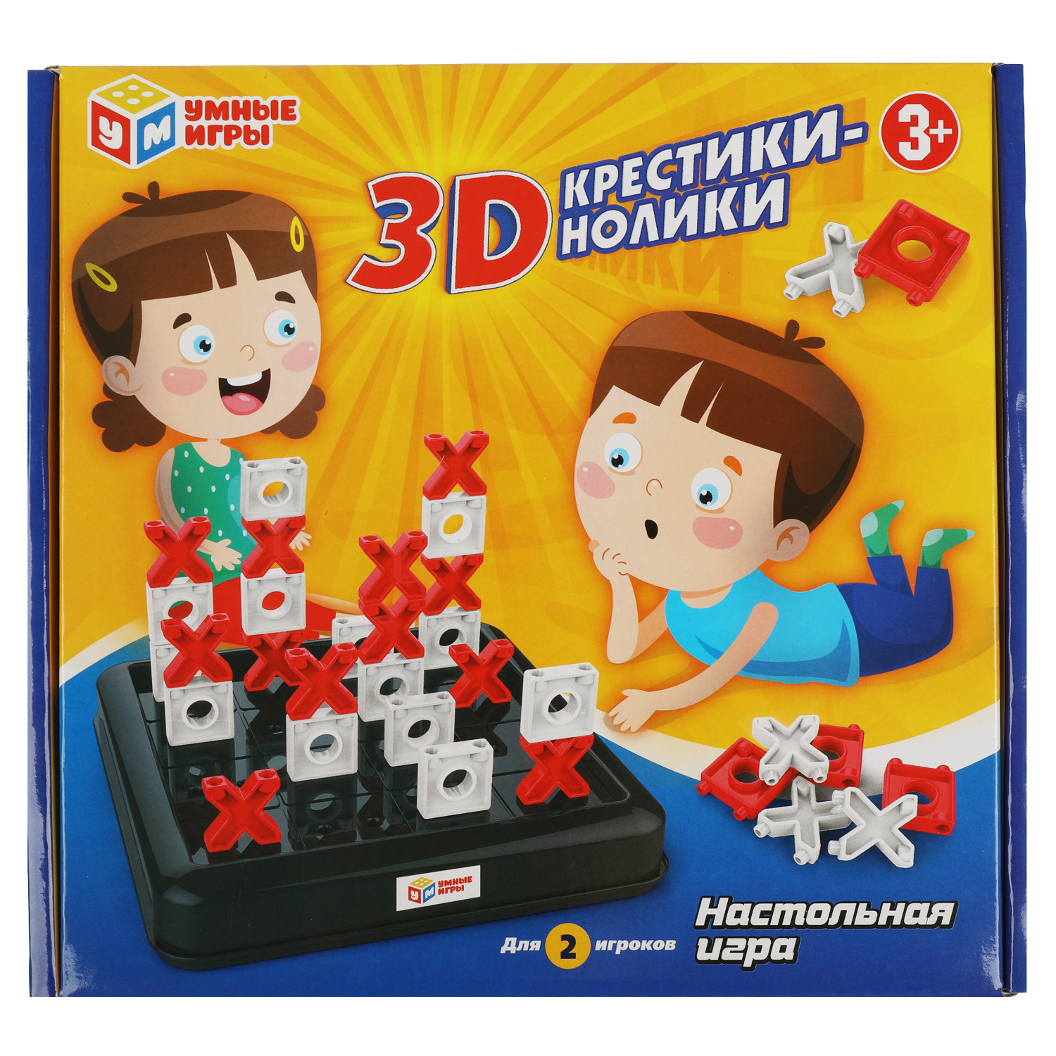 Настольная игра Умные игры 3D крестики нолики - фото 1