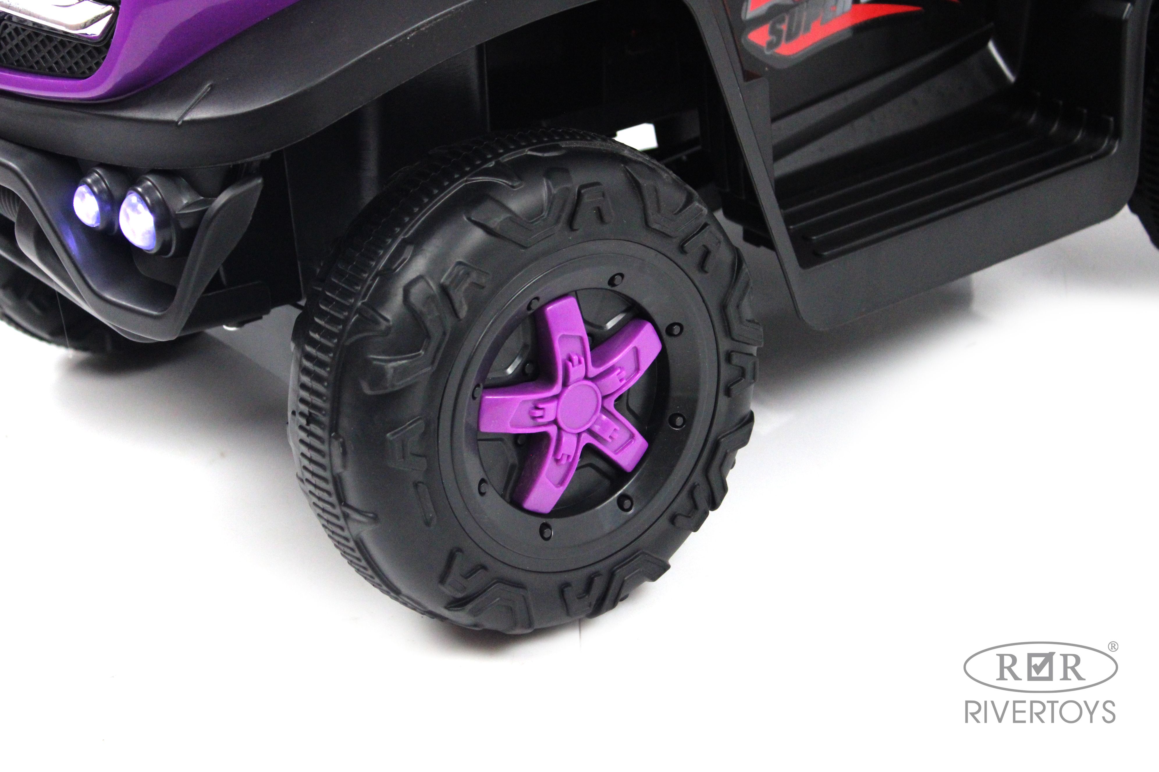 Электромобиль RIVERTOYS G005GG-VIOLET С пультом ДУ - фото 6