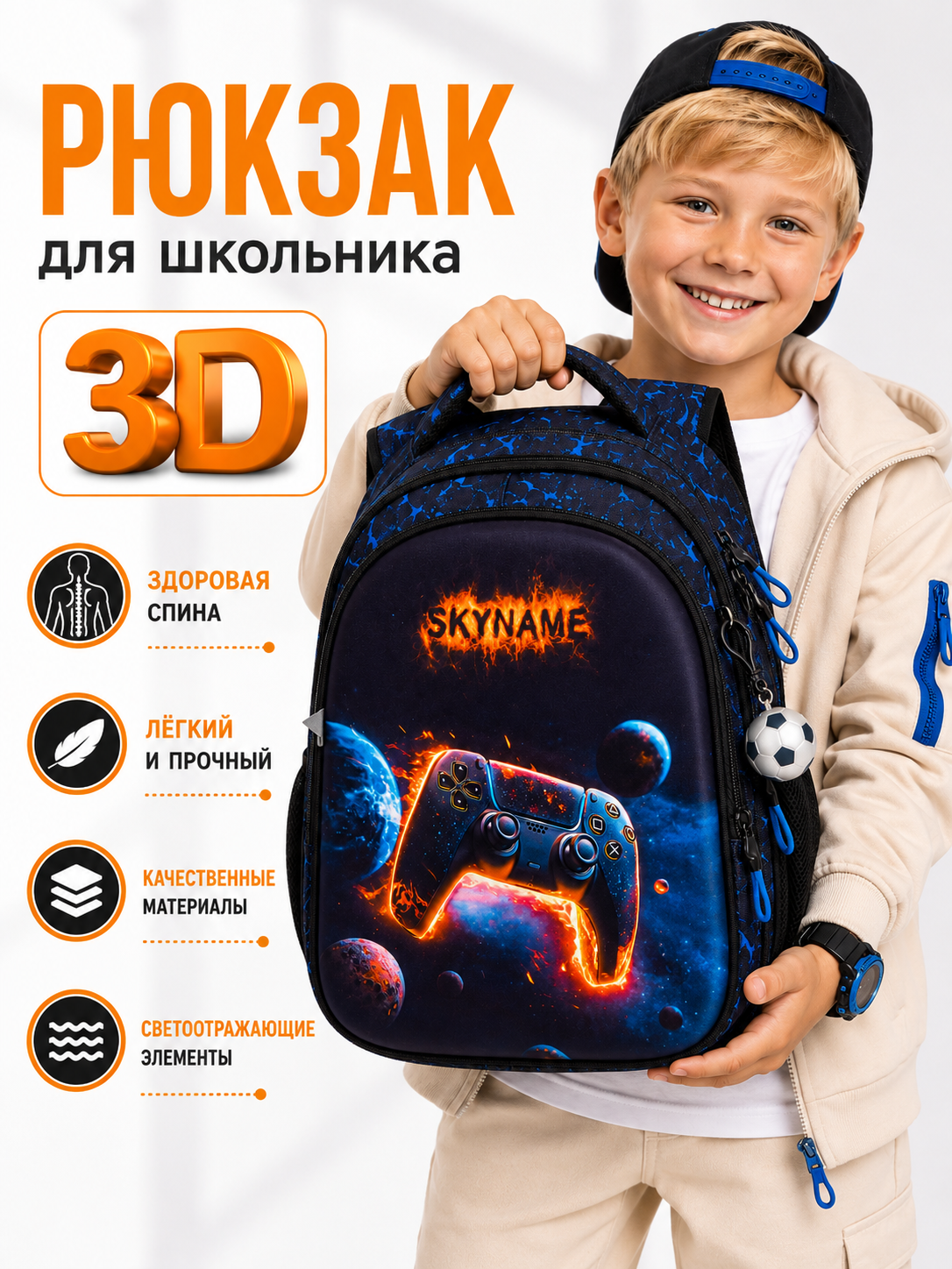 Рюкзак SkyName для мальчика - фото 1