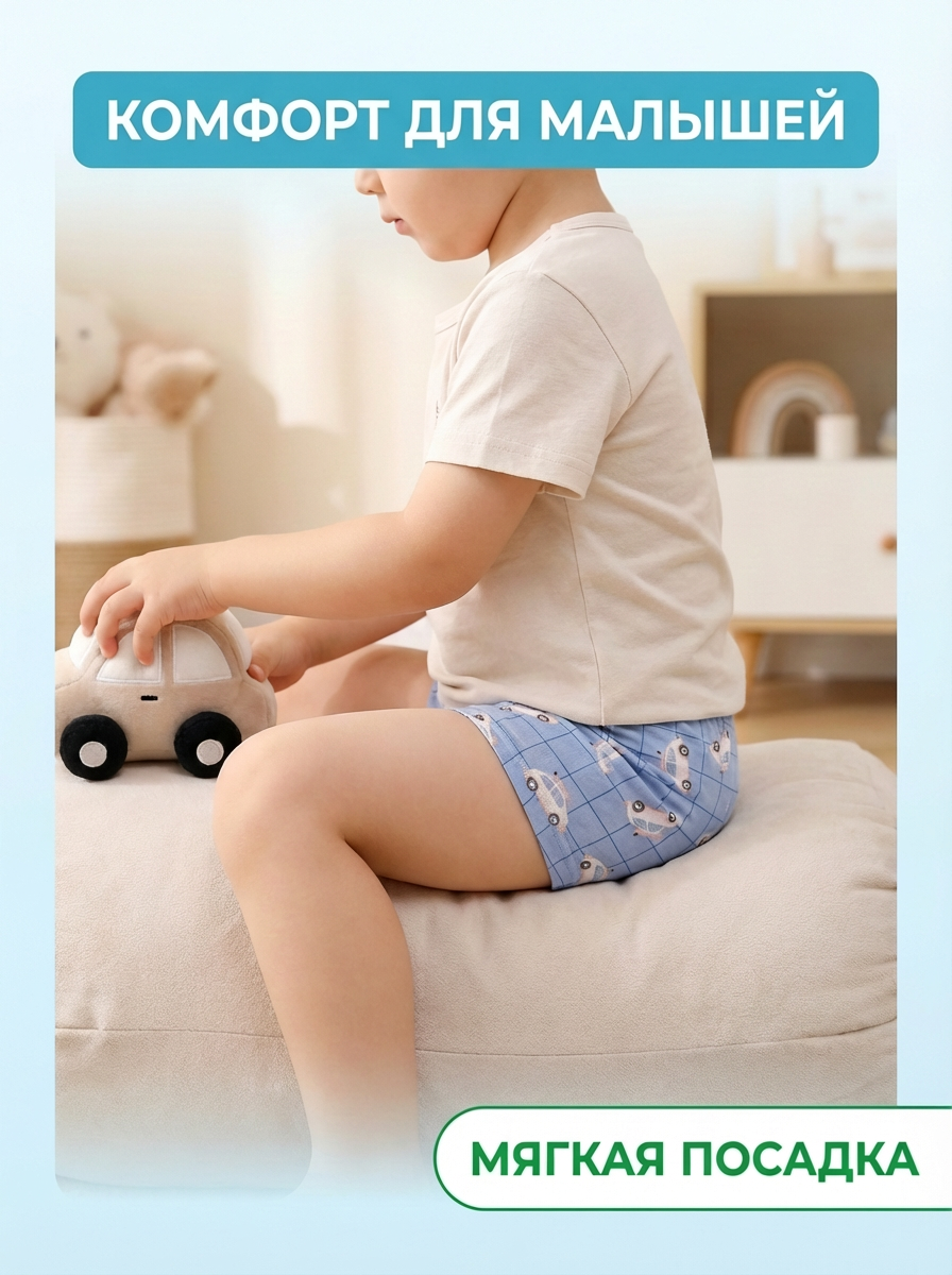 Трусы 4 шт Bambooland Boxer-Bus - фото 10