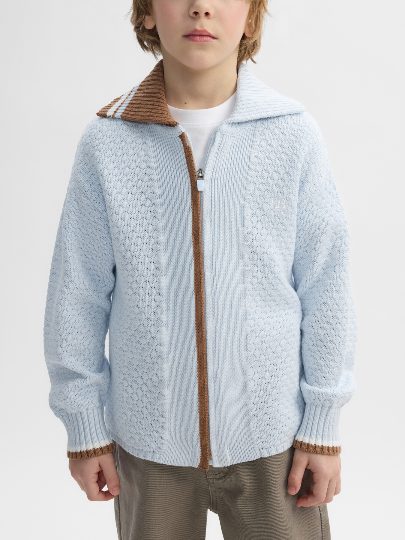 Кардиган Happy Baby 88646-1_light-blue - фото 1