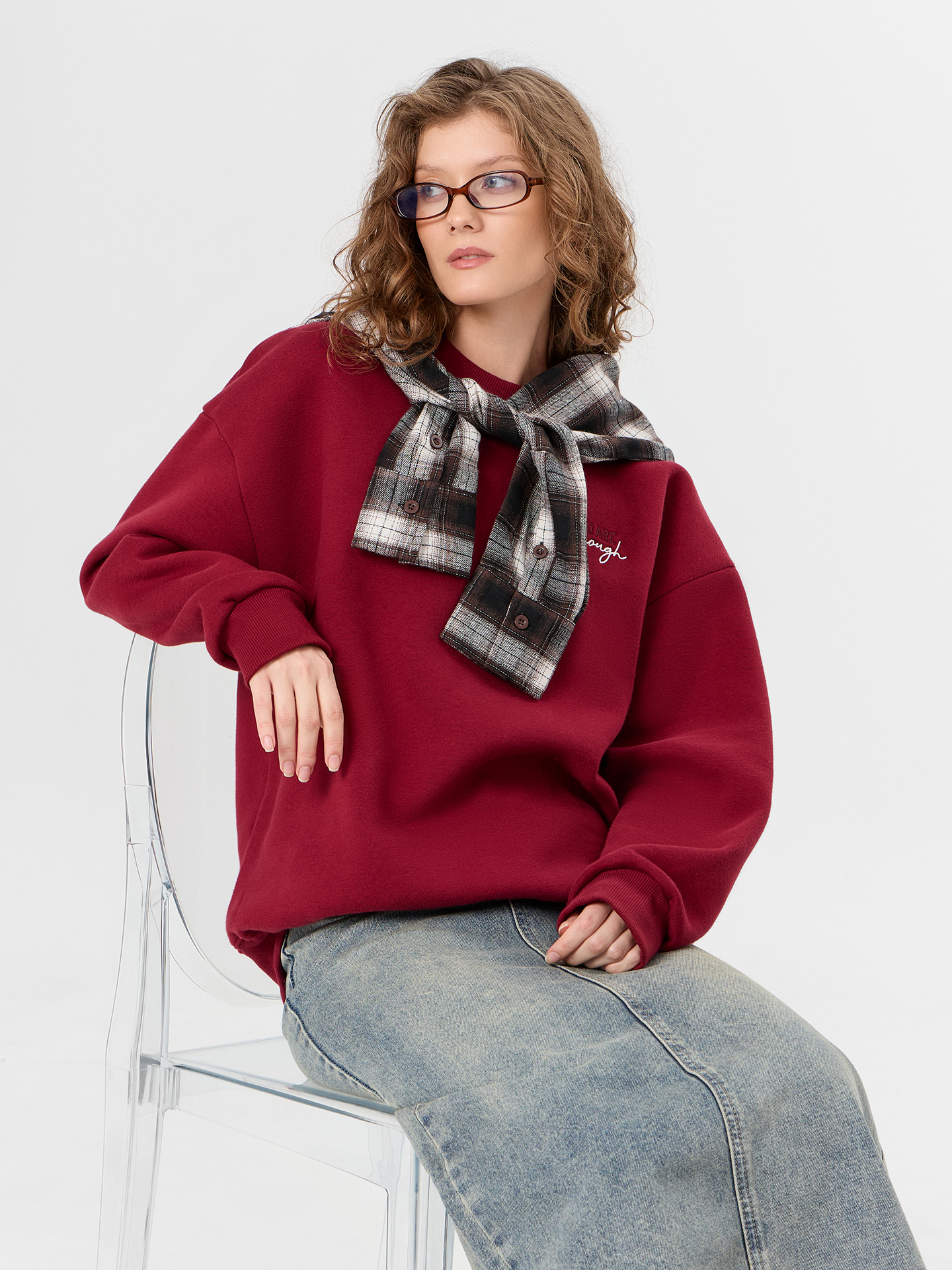 Свитшот Mark Formelle (Марк Формэль) 122887/1/бордо - фото 5